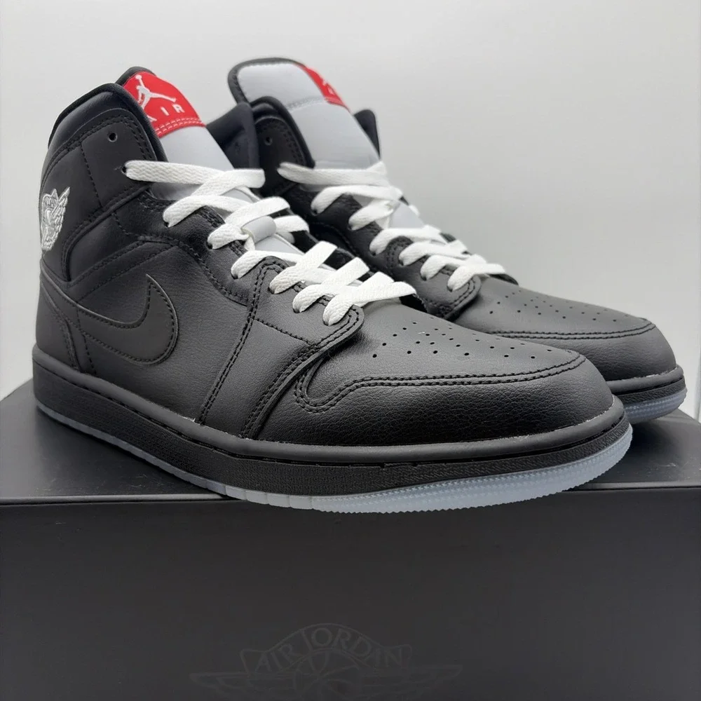 Jordan Air Jordan 1 SE Mid Black Metallic Reimagined HV5177-010 Mens Size 12